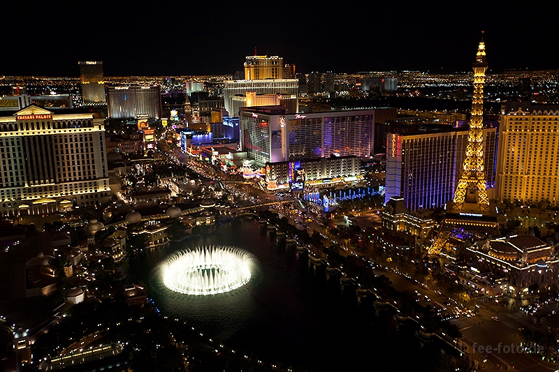 Aussicht vom Balkon des Cosmopolitan